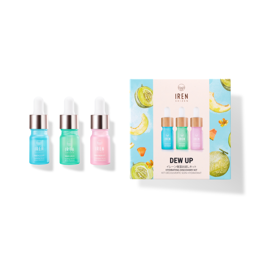 Korean DEW UP Hydrating Discovery Kit, featuring customized skincare.